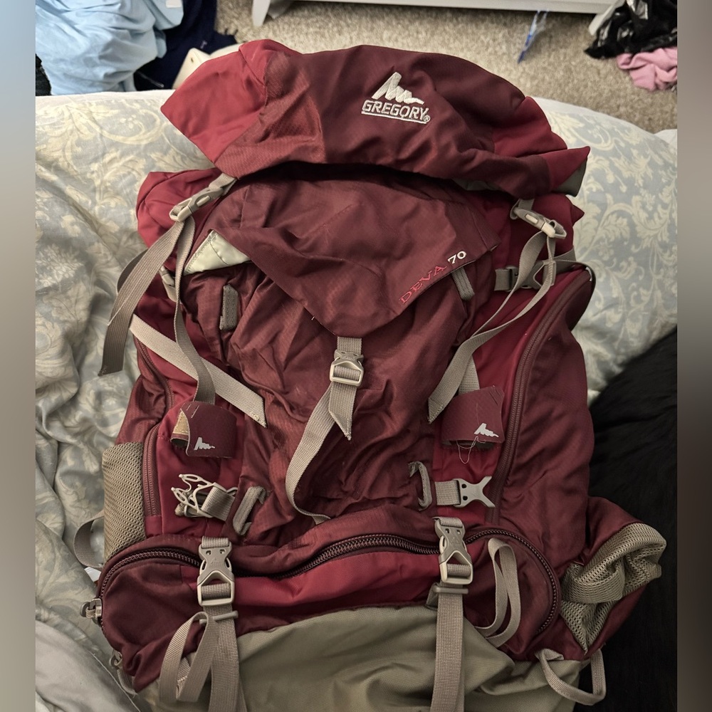 Gregory Deva 70 Burgundy Outdoor Backpack